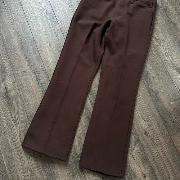 Vintage 80s Brown Levi’s Basic Dress Rancher Cowboy Western Flare Pant - Picture 3 of 8